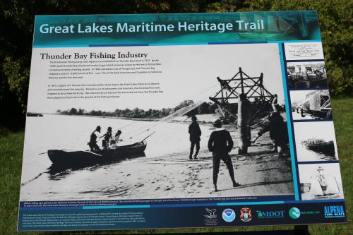 Image of Fishery Heritage Trail historical sign 