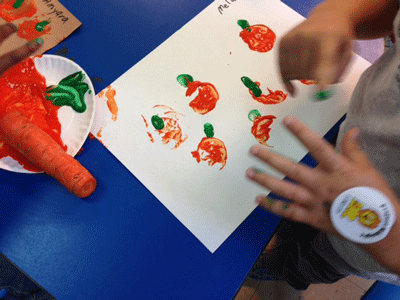 Making vegetable art