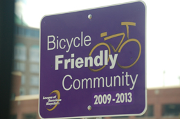 Bicycle Friendly Community sign