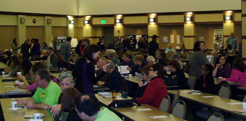 Cconference participants networking