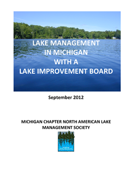 Cover of Lake Management manual