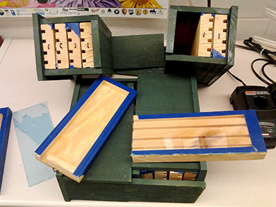 Nesting boxes for bees