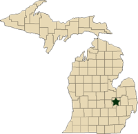 SE Michigan map